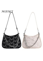 Hearts Women Underarm Bag Fashion Chain Shoulder Bag Handbag Female Casual Tote for Women Girls Birthday Gift