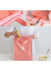 Women Thermal Lunch Box Bag Portable Kids School Fresh Food Men Cooler Bento Pouch Office Picnic Purse Accessories