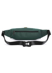 New outdoor men letter waist bag street trend chest bag messenger bag sports running close fitting fanny pack