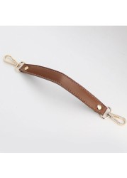 PU Leather Bag Handle Solid Color Bag Belt Replacement Handbag Strap Short Belt Bag Accessories