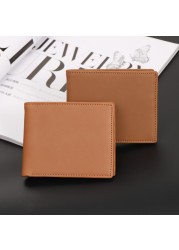 100% Genuine Leather Wallet Men Brand New Purses For Men With Coin Pocket Small Thin Male Car Holder Wallet 2022 New