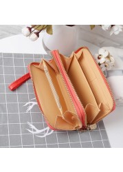 Red/White/Black Women Double Zipper Wallets Ladies Wallet Fashion Purse Female Long Fashion Design Handbag Phone Bag Hot Sale