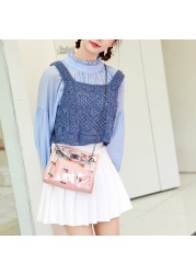 2022 Fashion Women Transparent Sweet Strawberry Pattern Clutches Shoulder Bag Chain Block Color Messenger Handbag Composite Tote