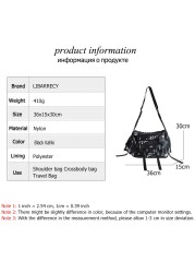 Cute Pendant Design High Quality Nylon Ladies Fashion Shoulder Bag Paneled New Design Women Student Bags 2022 New Messenger Bag