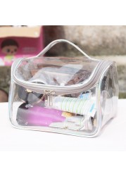 Clear Cosmetic Bag Women Waterproof Transparent Large Makeup Bag Travel Zipper Makeup Beauty Case Toiletry Bag Cosmetic Wash bag