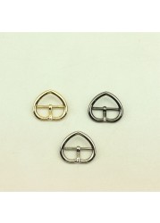 30pcs ID18mm Fashion Metal Heart Pin Buckles Strap Belt Adjust Adjuster Clasp Hook DIY Clothes Shoes Decoration Buckle