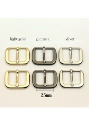 50pcs 12/16/19/25mm Metal Pin Bag Buckle Belt Adjustment Clasp DIY Luggage Strap Pin Hook Shoes Belt Buckles Accessory