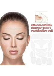 16pcs Reusable Silicone Patches Anti Rimmel Silicone Pads Wrinkle Removal Sticker Face Forehead Neck Eye Sticker Skin Care Patch