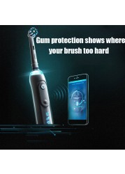 Oral-B Electric Toothbrush 9000 Deep Clean Electric Toothbrush Bluetooth Smart 3D Technology Sonic Toothbrush 6 Mode Rechargeable