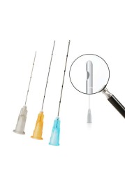 Blunt needle cannula disposable hypodermic filler needle plain ends notch endo micro blunt cannula 22g 50mm 10pcs/pack