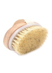 1pc Wet Dry Skin Natural Body Bristle Soft Brush Spa Bath Brush Massager Home Shop Worldwide