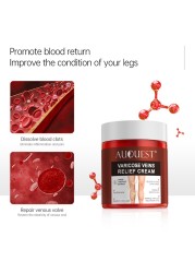 AUQUEST Varicose Veins Treatment Cream Relieve Fatigue Legs Dilatation Inflammation Felipe Vasculitis Spider Pain Relief Ointment Body Care 80g