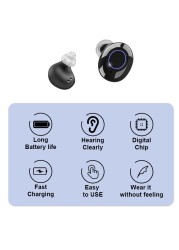 Hearing Aid Rechargeable Intelligent Hearing Aids Low Noise Amplifier One-Click Hearing Device Tone Adjustable For Elderly