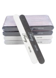 Nail File Buffer Double Side 100/180/240 Trimmer Sandpaper Sanding Files Lime Block Ongle Pedicure Manicure Polishing Tools