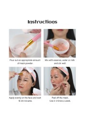 Beauty Salon Spa Soft Hydro Jelly Mask Powder Face Skin Care Whitening Rose Collagen Peel Off DIY Rubber Face Mask 650g