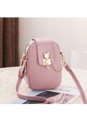 Women Fashion Mobile Phone Bags Large Capacity Female One Shoulder Wallet Ladies Leather Crossbody Purse Bags Para mujer