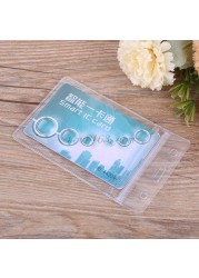 5pcs Unisex Popular Transparent Clear PVC Plastic Badge Work Exhibition ID Name Card Holders Waterproof