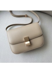 2022 New Fashion Women Cowhide Shoulder Bags Crossbody Bags For Ladies Candy Colors Messenger Bag Genuine Leather Bags