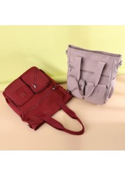 New Casual Crossbody Shoulder Bag Women High Capacity Bag Nylon Waterproof Multifunction Messenger Bags For Lady Handbags