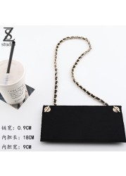 Xiaoxiang long wallet convertible metal chain with bag shoulder bag inner bag size length 18 width 9cm