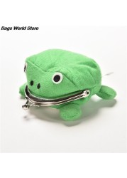 Hot Sale Frog Wallet Anime Cartoon Wallet Coin Purse Manga Flannel Wallet Cute Purse Naruto Coin Holder 1pc