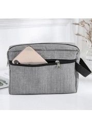 Travel Waterproof Oxford Cloth Toiletry Wash Storage Handbag Women Men Shaving Large Portable Shower Makeup Bag Handbag