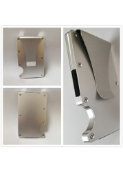 New Slim Aluminum Card Holder for Men, Mini Wallet with RFID Lock, Anti-theft Protection, Metal Money Clip