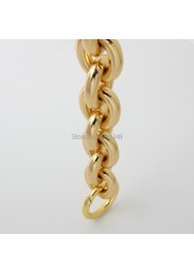 27mm Gold Aluminum Chain and Ring, for Bag, Lightweight Bags, Easy Matching Handles, Handbag Straps, New Collection