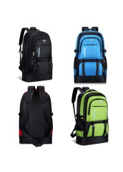 Men's outdoor backpack 65L high capacity climbing travel bag school bag sports camping hiking package for male female women