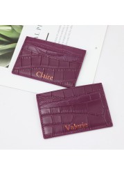 Classic Crocodile Pattern Card Holder Men Women Genuine Leather Credit Card Case ID Card Holder Card Holder Wallet Purse Pouch