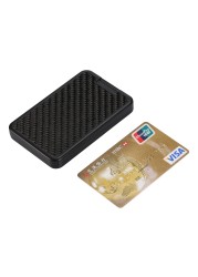 Carbon Fiber Wallet With RFID Lock For Men Women Card Holder Wallet 2019