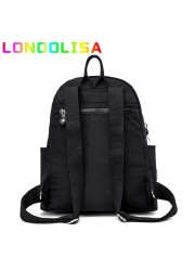 Women Backpack Large Capacity Casual Simple Travel Bag Solid Color High Quality Nylon Canvas Shoulder Bag rackbag Mochilas