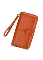 PU Leather Women Wallets Women Purses Fashion Long Zipper Women Wallet Money Coin Holder Female Long Purse Female Purse Zipper