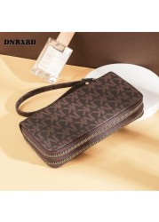 Luxury Brand Women Wallets Double Zippers Coin Bag Mobile Phone Bag Fashion Clutch Wallet Female Money Bag carteras para mujer