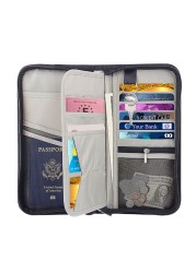 Travel Wallet with RFID Lock, Family Passport Holder, Passport Holder, Document Organizer, for Cards/Tickets