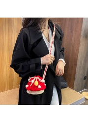 Women's Shoulder Bag Women Fashion Knit Mushroom Hit Color Shoulder Bag Female Crossbody Bags Casual Small Purse