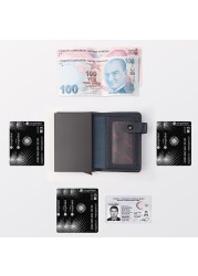 CengizPakel - Smart Metal Wallet for Men Women Card Holder Mini Wallet Credit Card Business 2021 Hands Card holder wallet wallet men Card Holder Wallet Cards Wallet Coin Purse Men's Wallet id card holder wallets t