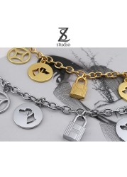 Chen Shi light luxury decorative chain bag high-grade versatile hand-hanging accessories short chain belt chain gold metal