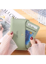 Wallet Women 2022 Lady Short Wallets Clutch Bag Money Small Purses Fold Leather Female Coin Purse Card Holder Carteira Feminina