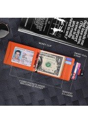 RFID Carbon Fiber Men Wallets Card Holder Slim Thin Pocket Man Magsafe Wallets Money Bags Business Black Male Wallet Walet 2022