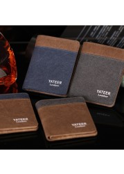 men wallets coin purse wallets for men with checkbook holder soft card case classic canvas man wallet money bag purses