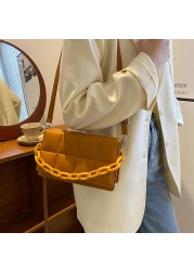 Women Shoulder Bags PU Leather Crossbody Bag Female Solid Color Small Designer Small Travel Shopping Bag