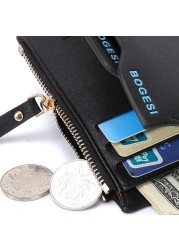 Bogesi - Men's Zipper Wallet, Men's Zipper Wallet, Famous Brand Small Wallet