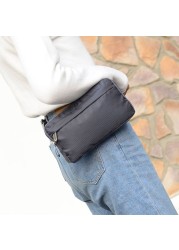 Men Nylon Belt Bum Waist Phone Pouch Fanny Pack Crossbody Shoulder Bag Sport Zip