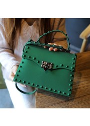 luxury handbags women bags designer jelly bag fashion vintage woman shoulder bag 2021 pvc rivet handbags