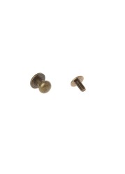 Solid Brass Rivet Round Head Button Screw Luggage Leather Brass Durable DIY Wallet Replacement Bag Accessories