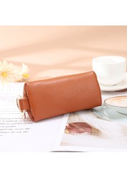 Retro Women Wallet Solid Color ID Credit Card Holder Soft PU Leather Pocket Organizer Money Coin Bag Girls Travel Purses