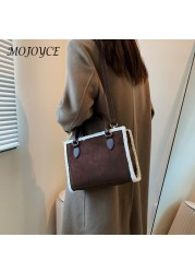 Women Shoulder Bags Winter Fashion Faux Lamb PU Small Zipper Shoulder Bag Everyday Crossbody Bag For Shopping Travel