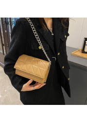 Female PU Leather Shoulder Bag Female Small Wallet All-match Travel Bags Lattice Trending Handbag Arbitrary Ladies Purse