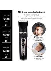 Professional hair clipper for men rechargeable electric razor hair trimmer hair cutting machine beard trimmer fast shipping